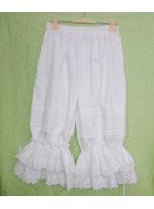 Wang Yan and Summer Embroidered Accordion Pleats Long Lace Bloomers